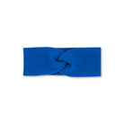 Product photo of a twisted cobalt blue headband, set against a plain background.