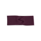Product photo of a twisted grape purple headband, set against a plain background.